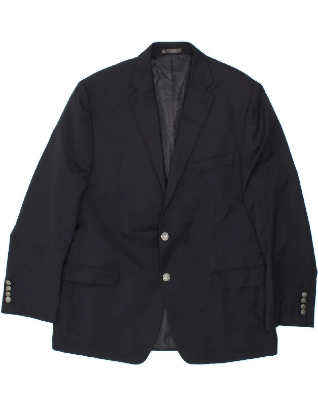 Men's Coats with Breathable FabricMICHAEL KORS Mens 2 Button Blazer Jacket UK 44 2XL Navy Blue Wool Men's Coats with Breathable FabricMICHAEL KORS Mens 2 Button Blazer Jacket UK 44 2XL Navy Blue Wool