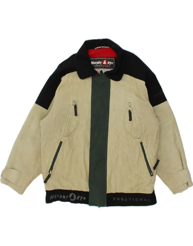 Men's Coats with Military InfluenceMURPHY & NYE Mens Graphic Corduroy Jacket UK 40 Large Beige Colourblock Men's Coats with Military InfluenceMURPHY & NYE Mens Graphic Corduroy Jacket UK 40 Large Beige Colourblock