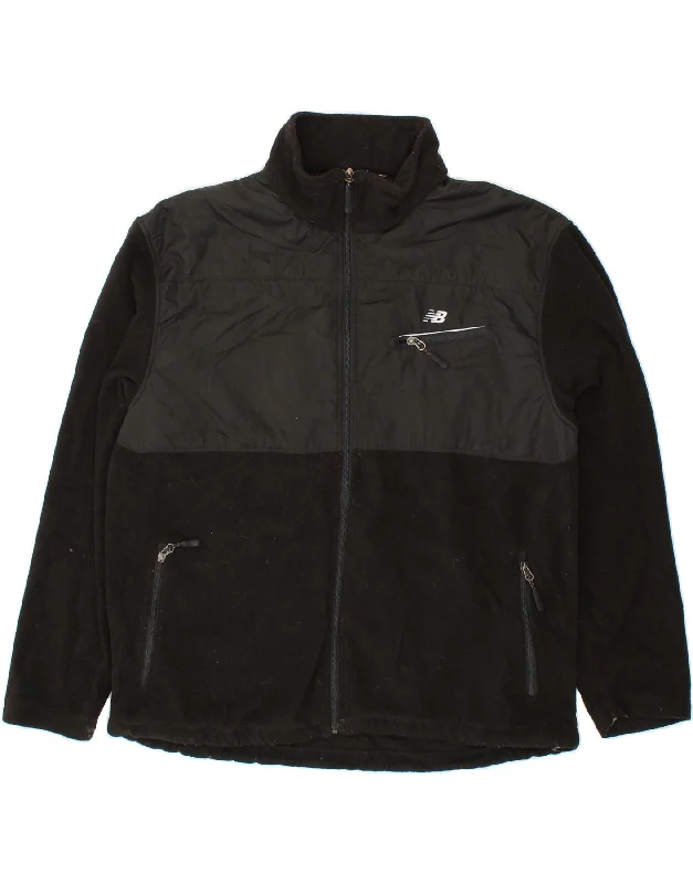 Men's Coats for Everyday WearNEW BALANCE Mens Fleece Jacket UK 42 XL Black Colourblock Polyester Men's Coats for Everyday WearNEW BALANCE Mens Fleece Jacket UK 42 XL Black Colourblock Polyester