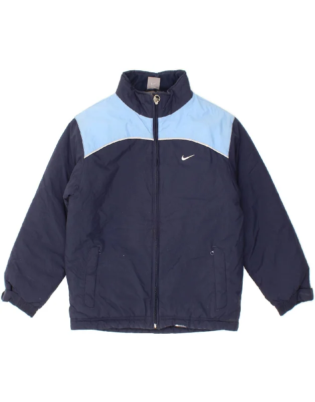 Men's Coats for SpringNIKE Boys Rain Jacket 8-9 Years Small Navy Blue Colourblock Nylon Men's Coats for SpringNIKE Boys Rain Jacket 8-9 Years Small Navy Blue Colourblock Nylon