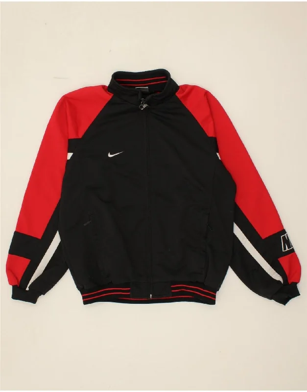 Men's Coats with Patchwork DesignsNIKE Boys Tracksuit Top Jacket 13-14 Years XL Black Colourblock Polyester Men's Coats with Patchwork DesignsNIKE Boys Tracksuit Top Jacket 13-14 Years XL Black Colourblock Polyester
