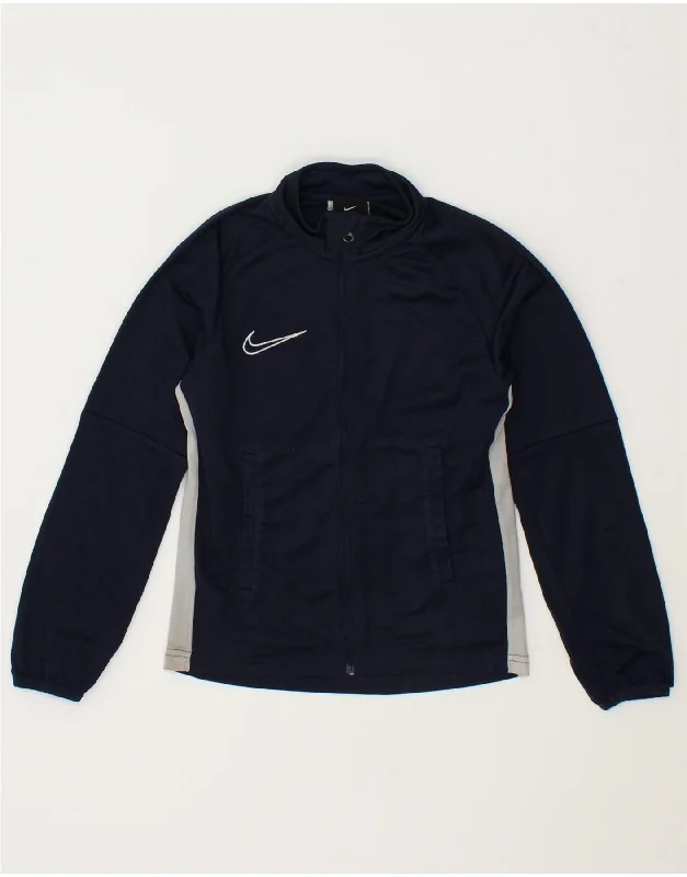 Men's Coats with Patchwork DesignsNIKE Boys Tracksuit Top Jacket 8-9 Years Small Navy Blue Colourblock Men's Coats with Patchwork DesignsNIKE Boys Tracksuit Top Jacket 8-9 Years Small Navy Blue Colourblock