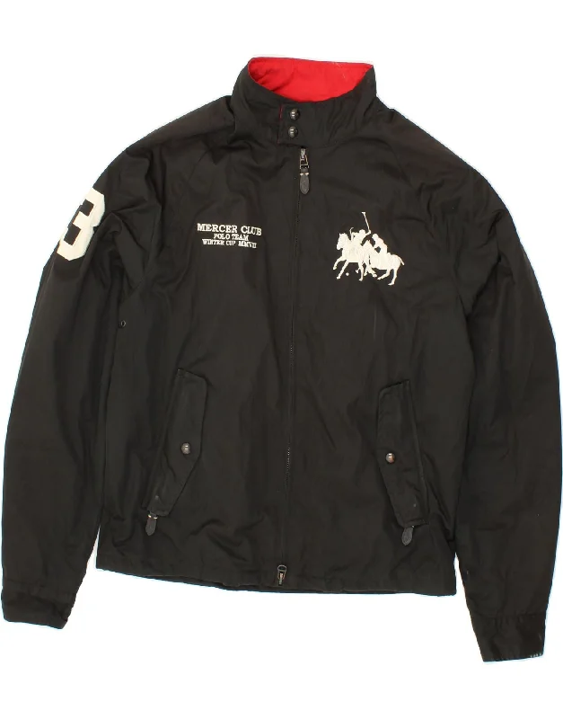 Men's Coats with Convertible CollarsPOLO RALPH LAUREN Mens Mercer Graphic Bomber Jacket UK 38 Medium Black Men's Coats with Convertible CollarsPOLO RALPH LAUREN Mens Mercer Graphic Bomber Jacket UK 38 Medium Black