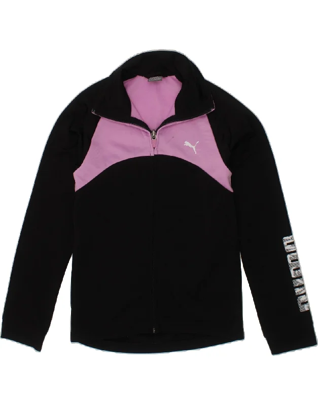 Comfortable Men's ParkasPUMA Girls Graphic Tracksuit Top Jacket 9-10 Years Medium Black Comfortable Men's ParkasPUMA Girls Graphic Tracksuit Top Jacket 9-10 Years Medium Black