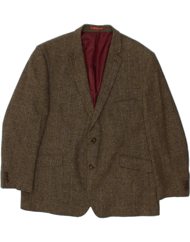 Men's Coats for Cold WeatherSHETLAND Mens 2 Button Blazer Jacket EU 50 Large Brown Herringbone Men's Coats for Cold WeatherSHETLAND Mens 2 Button Blazer Jacket EU 50 Large Brown Herringbone