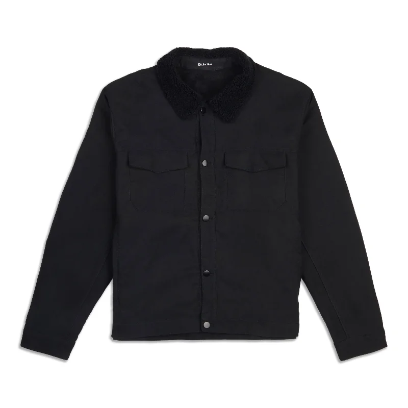 Men's Coats with Adjustable HemsSueded Utility Jacket - Resale