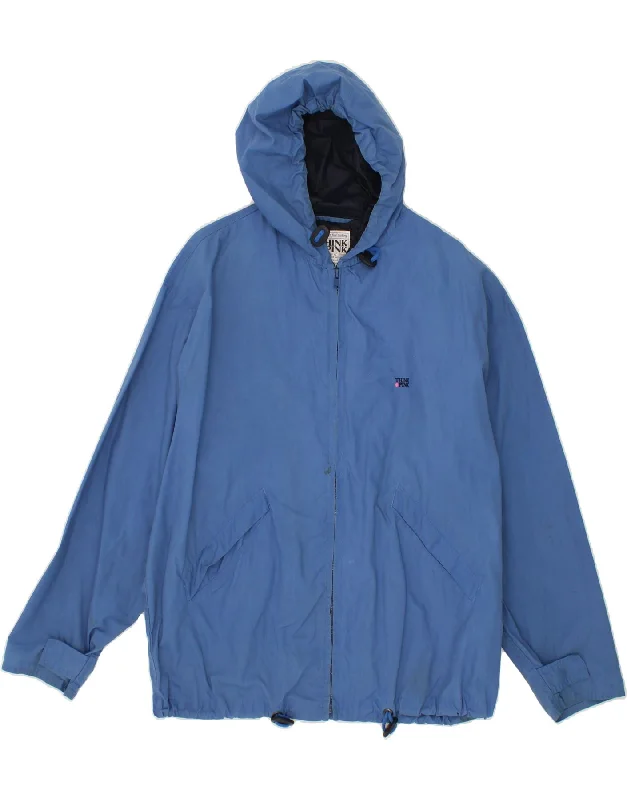 Men's Coats for Rainy WeatherTHINK PINK Mens Hooded Rain Jacket IT 48 Medium Blue Cotton Men's Coats for Rainy WeatherTHINK PINK Mens Hooded Rain Jacket IT 48 Medium Blue Cotton