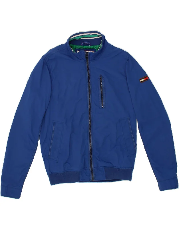 Men's Coats with Convertible CollarsTOMMY HILFIGER Mens Bomber Jacket UK 40 Large Navy Blue Nylon Men's Coats with Convertible CollarsTOMMY HILFIGER Mens Bomber Jacket UK 40 Large Navy Blue Nylon