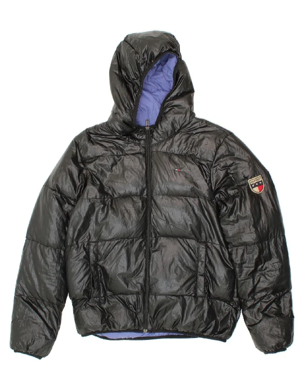 Men's Coats for WalkingTOMMY HILFIGER Mens Hooded Padded Jacket UK 42 XL Black Polyester Men's Coats for WalkingTOMMY HILFIGER Mens Hooded Padded Jacket UK 42 XL Black Polyester