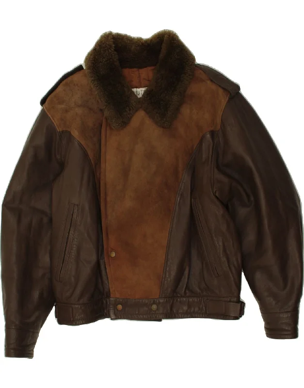 Men's Coats for Every OccasionVINTAGE Mens Leather Jacket UK 40 Large Brown Colourblock Men's Coats for Every OccasionVINTAGE Mens Leather Jacket UK 40 Large Brown Colourblock