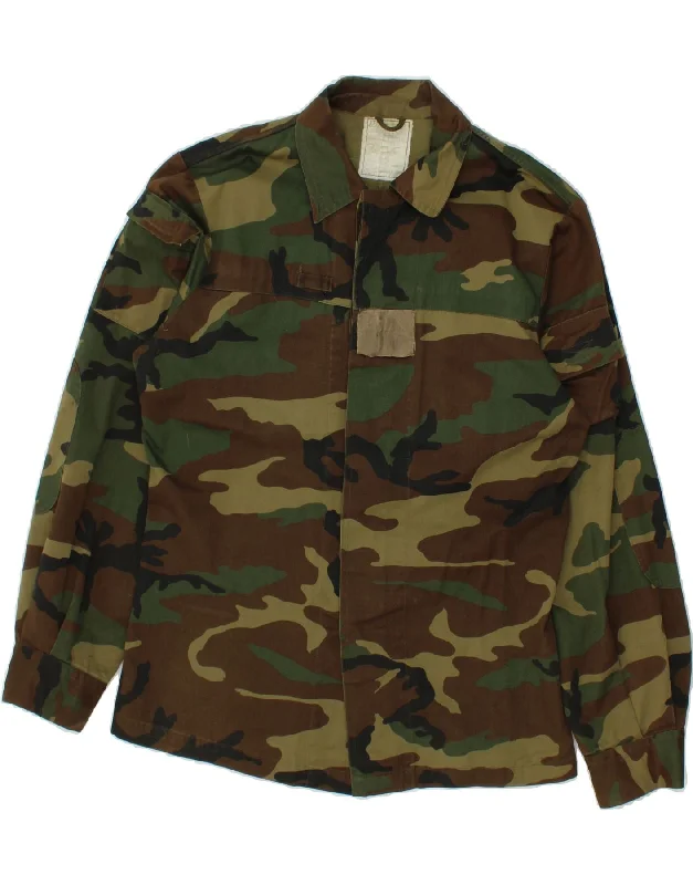 Men's Coats with Hand WarmersVINTAGE Mens Military Jacket IT 50 Large Khaki Camouflage Cotton Men's Coats with Hand WarmersVINTAGE Mens Military Jacket IT 50 Large Khaki Camouflage Cotton