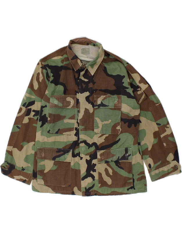 Men's Coats with Vintage StyleVINTAGE Mens Utility Jacket UK 38 Medium Green Camouflage Nylon Men's Coats with Vintage StyleVINTAGE Mens Utility Jacket UK 38 Medium Green Camouflage Nylon