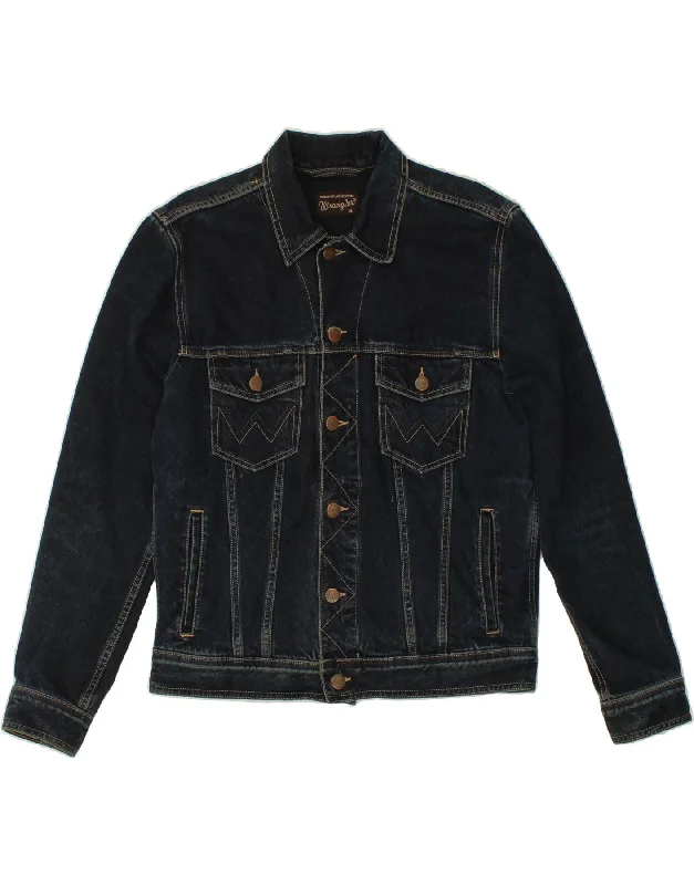 Functional Men's Ski JacketsWRANGLER Mens Denim Jacket UK 38 Medium Navy Blue Cotton Functional Men's Ski JacketsWRANGLER Mens Denim Jacket UK 38 Medium Navy Blue Cotton